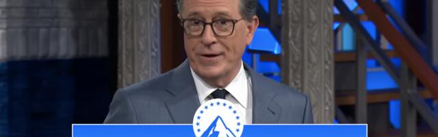 Stephen Colbert reacts to Paramount-SkyDance merger with pee jokes