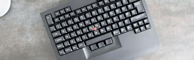 I fell in love with this ridiculous ThinkPad-inspired keyboard from Taiwan