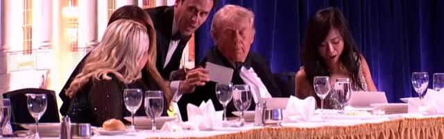 Video shows moment Donald Trump was evacuated from the White House Correspondents' Dinner