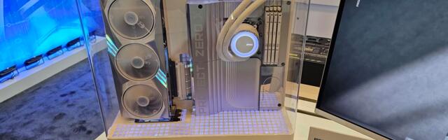 MSI shows off cable-free panoramic PC at CES 2025 — Project Zero X uses radical orientation for GPU and motherboard