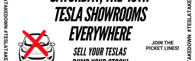 More Tesla showroom protests planned for this weekend