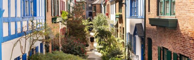This hidden street in New York City looks like the European countryside — and two condos on it are for sale