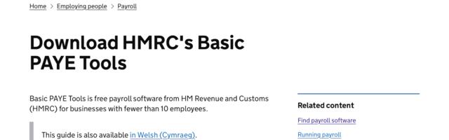 H1: HMRC Basic PAYE Tools review