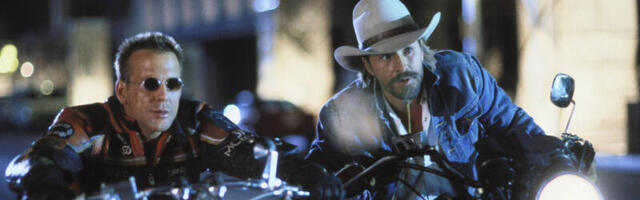 Which Motorcycle Did Mickey Rourke Ride In 'Harley Davidson And The Marlboro Man'?