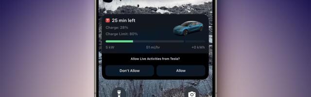 Tesla Now Shows Live Supercharging Status on iPhone's Lock Screen and Dynamic Island