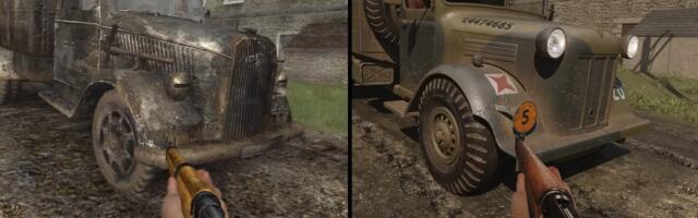 A single developer has remade Call of Duty 2's Carentan level with photo-scanned models, ray tracing and more