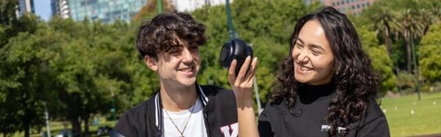 Just announced: Headphones that twist into speakers