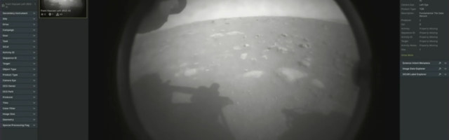 Perseverance lands safely on Mars and sends back its first images of the surface