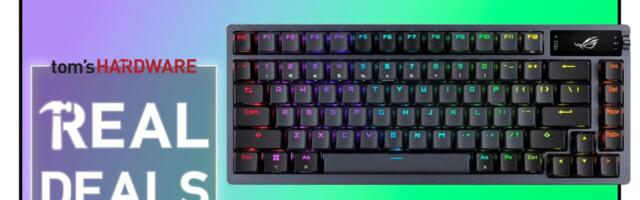 Asus' superb ROG Azoth mechanical keyboard falls back down to $164 — one of its lowest-ever price