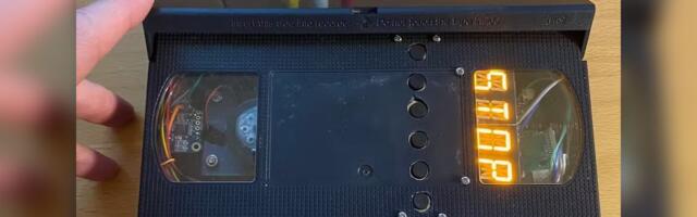 This Raspberry Pi composite video player fits inside an old school VHS tape