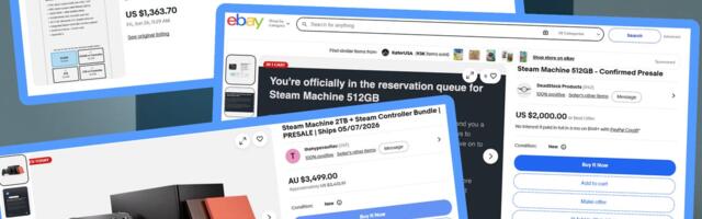 People are putting their Steam Machine reservations on eBay, and one has already been sold with a $235 markup