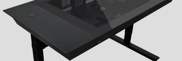 Lian Li's DK07 mechanized standing desk PC case debuts at $1,399 USD —  room inside for dual EATX PCs