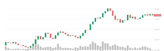 Bitcoin jumps above $87,000, yen slides as Bank of Japan hikes interest rates