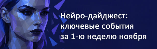 Нейро-дайджест: ключевые события мира AI за 1-ю неделю ноября 2025