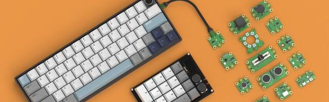 This Raspberry Pi RP2040-based keyboard is open-source and designed for serious modularity