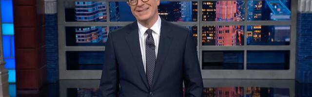 Stephen Colbert gleefully recaps the best signs at the No Kings protest