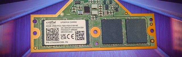 Crucial is selling 64GB LPCAMM2 Micron memory modules for $330
