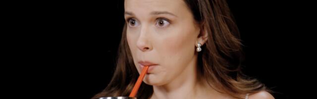 Millie Bobby Brown takes a sweary animal quiz during the worst Hot Ones wing