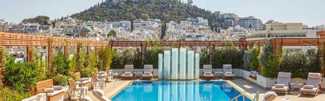 I stayed at the most famous hotel in Athens. Its rooftop restaurant with Acropolis views can't be missed, even if you're not a guest.