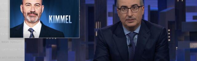 John Oliver reacts to Kimmels suspension with a direct message to Disneys CEO