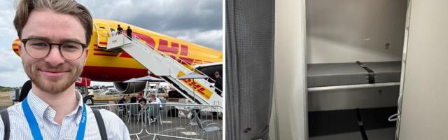 We went inside the secret crew rest area on a DHL Boeing 777 freighter, with bunk beds and reclining seats