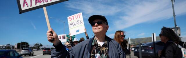 ‘Tesla Takedown’ marks weekend of anti-Elon Musk protests