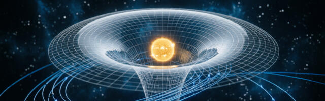 Интуитивная модель индуцированной гравитации: попытка визуализации