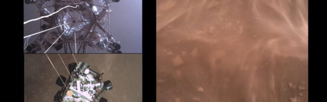 Watch: Amazing NASA footage shows Perseverance rover setting down on Mars