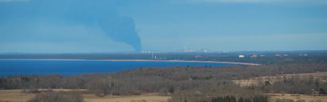 Дым от пожара на нефтяном терминале в Усть-Луге может дойти до Эстонии