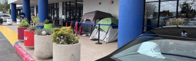 Campers are already setting up for the RTX 5090 release