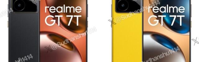 More Realme GT 7T renders leak showing all colors