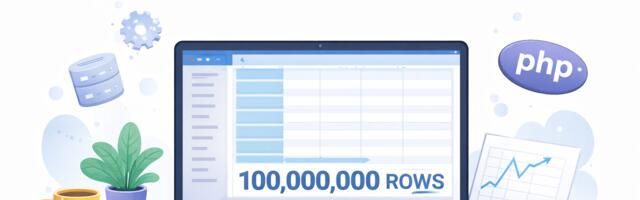 One hundred million rows challenge (ongoing)