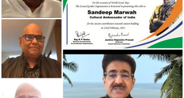 Sandeep Marwah Nominated Cultural Ambassador of India on World Scout Day
