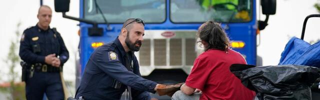 Some homeless people won’t go to shelters. Should they be left outside?