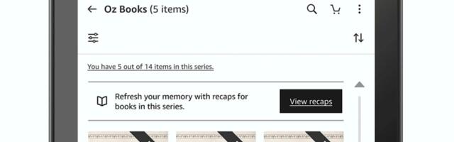 Amazon will use AI to generate recaps for book series on the Kindle