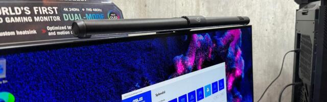 Okay, I guess monitor light bars are the new thing now — Asus introduces ROG Aura Monitor Light Bar ALB01