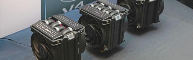 Cooler Master reveals V-Series air coolers resembling high-performance engine blocks alongside new cooling solutions at CES