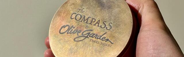 Five questions for the guys who made a compass that points to the Times Square Olive Garden