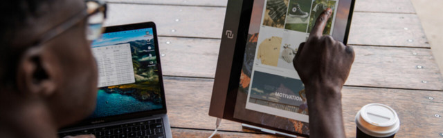 With this Espresso touchscreen and all these accessories, you can set up to work or play anywhere