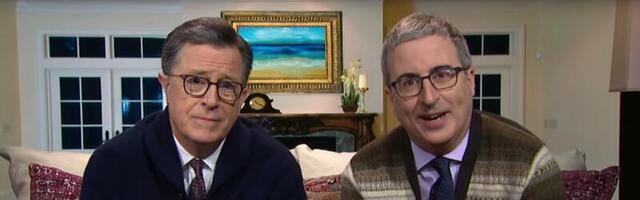 Stephen Colbert and John Oliver call a family meeting