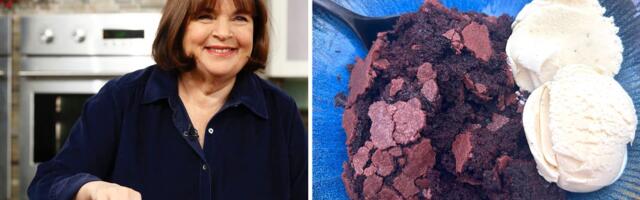 I made Ina Garten's famous brownie pudding. The decadent dessert is perfect for the holidays.