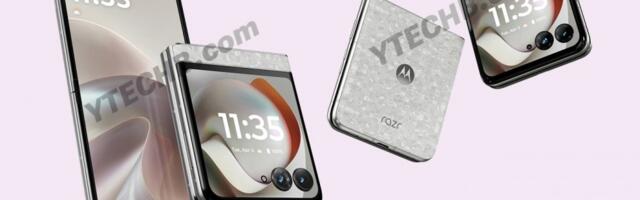 Renders show the Motorola Razr 70 in a new color, Pantone Bright White