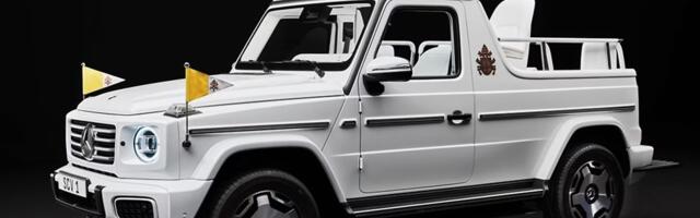 The pope goes electric with first EV popemobile from Mercedes-Benz
