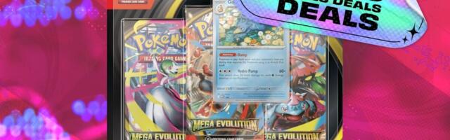 The Pokémon TCG Mega Evolutions Three Booster Blister is now at market value in the Amazon Black Friday sale