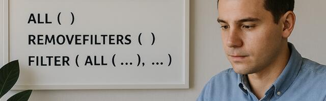 Особенности ALL как модификатора CALCULATE и как «создателя» новой таблицы в FILTER