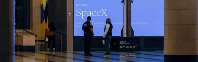 Photos show the lobbies of Goldman Sachs and Morgan Stanley decked out in SpaceX gear ahead of IPO