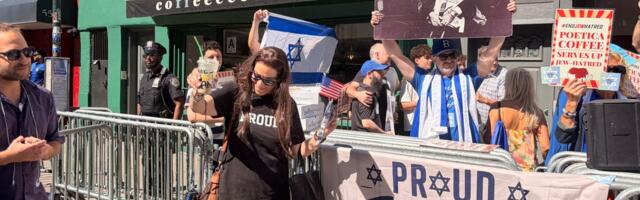 Protesters gather at Williamsburg location of coffee chain that banned Rep. Dan Goldman over his Israel stance