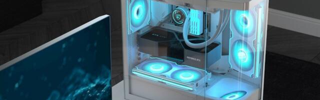 Cougar's newest PC case includes an RGB turntable for your action figures — new and refreshed cases at Computex