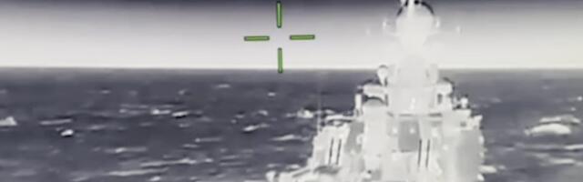 Ukraine says it hit a Russian missile ship with flying explosive-packed drones