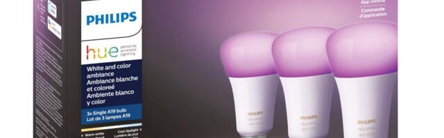 Multicolor markdown: This Philips Hue 3-Pack of A19 bulbs is $80 off today